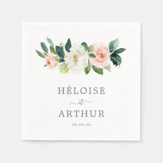 Elegant, persönliches Handtuch Hochzeitsessen Serviette