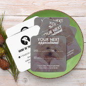 Elegant Pet Care Appointment Card with Logo Terminkarte