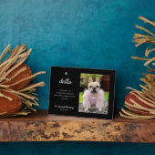 Elegant Pet Memorial | Photo Keepsake Plaque Fotoplatte (Seite)