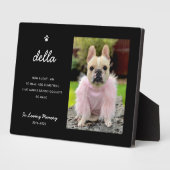 Elegant Pet Memorial | Photo Keepsake Plaque Fotoplatte (Seite)