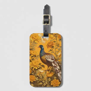 Elegant Pheasant William Morris Inspiriert Gepäckanhänger