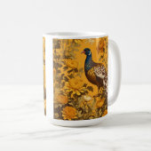 Elegant Pheasant William Morris Inspiriert Kaffeetasse (VorderseiteRechts)