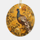 Elegant Pheasant William Morris Inspiriert Keramik Ornament (Links)