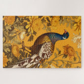 Elegant Pheasant William Morris Inspiriert Puzzle (Horizontal)