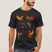 Elegant Phoenix Ink Monogram & mysteriös T-Shirt (Vorderseite)