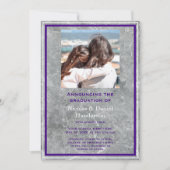 Elegant photo double graduation Announcement Einladung (Vorderseite)