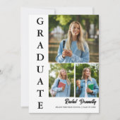 Elegant Photo Graduation Einladung (Vorderseite)