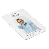 Elegant Photo Memorial Keepsake Funeral Magnet (Rechte Seite)