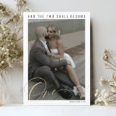 Elegant Photo Modern Typography Christian Wedding Save The Date