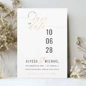 Elegant Photo Modern Typography Christian Wedding Save The Date