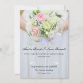 Elegant Photo Wedding Invitation Card Einladung (Vorderseite)