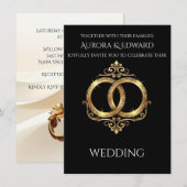 Elegant Photo Wedding Invitation Card – Modern Einladung (Vorne/Hinten)