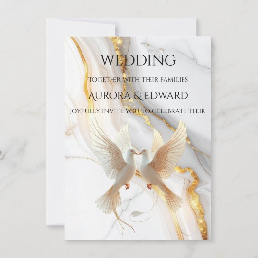 Elegant Photo Wedding Invitation Card – Modern Einladung (Vorderseite)