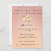 Elegant Photo Wedding Invitation Card – Modern Einladung (Rückseite)