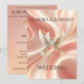 Elegant Photo Wedding Invitation Card – Modern Einladung (Vorne/Hinten)