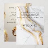 Elegant Photo Wedding Invitation Card – Modern Einladung (Vorne/Hinten)