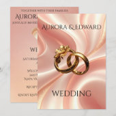 Elegant Photo Wedding Invitation Card – Modern Einladung (Vorne/Hinten)