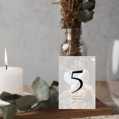 Elegant Photo Wedding Table Number Card Tischnummer