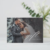 Elegant Photography Gift Certificate (Stehend Vorderseite)