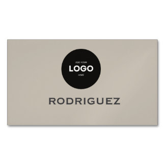 Elegant Photography Workshop Brown Business Card Magnetische Visitenkarte