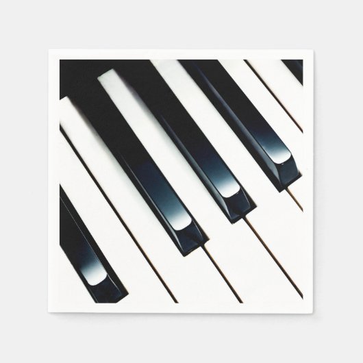 Elegant Piano Keys Paper Serviette (Vorderseite)