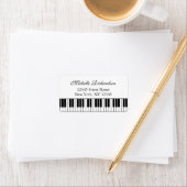 Elegant piano teacher or pianist address labels adressaufkleber (Insitu)