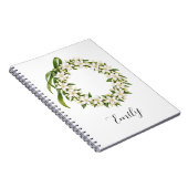 Elegant Pikake Lei Notebook Notizblock (Rechte Seite)