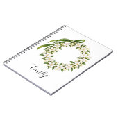 Elegant Pikake Lei Notebook Notizblock (Linke Seite)