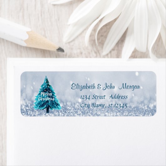 Elegant, Pine Tree Blue Bokeh (Insitu)