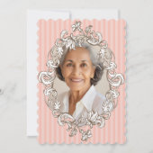 Elegant Pink 70. Geburtstagsparty Einladung (Rückseite)