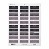 Elegant Pink and Black Striped French Bridal (Vorne)