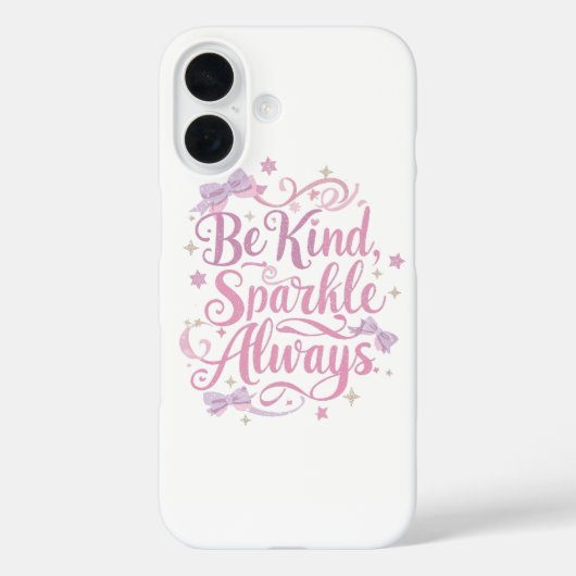 Elegant Pink and Purple Sparkle Script Case-Mate iPhone Hülle (Rückseite)