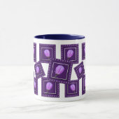 Elegant Pink and Purple Spring Blossom Floral Tasse (Zentrum)
