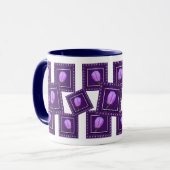 Elegant Pink and Purple Spring Blossom Floral Tasse (Vorderseite Links)