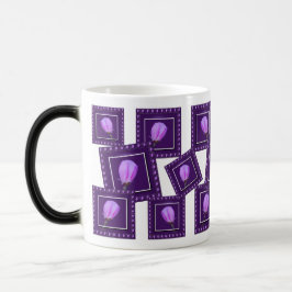 Elegant Pink and Purple Spring Blossom Floral Tasse
