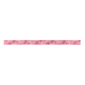 Elegant Pink And Red Hearts Satin Ribbon Satinband (Vorderseite)