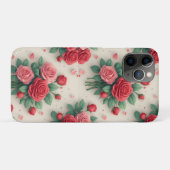 Elegant Pink and Red Rose Bouquets Case-Mate iPhone Hülle (Rückseite (Horizontal))