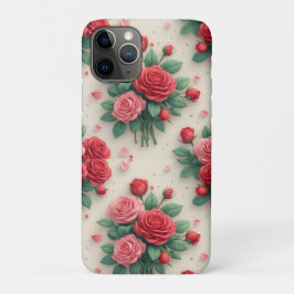 Elegant Pink and Red Rose Bouquets Case-Mate iPhone Hülle