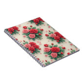 Elegant Pink and Red Rose Bouquets Notizblock (Rechte Seite)