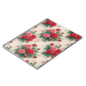 Elegant Pink and Red Rose Bouquets Notizblock (Linke Seite)