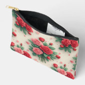 Elegant Pink and Red Rose Bouquets Zubehörtasche (Offen)