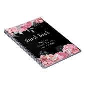 Elegant Pink and Silver Flowers Sweet Sixteen Notizblock (Rechte Seite)