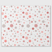 Elegant pink and white merry Christmas  Geschenkpapier (Flach)