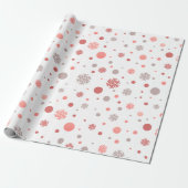 Elegant pink and white merry Christmas  Geschenkpapier (Ungerollt)