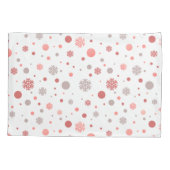 Elegant pink and white merry Christmas  Kissenbezug (Rückseite)