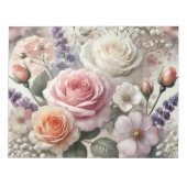 Elegant Pink and White Roses Notepad Notizblock (Vorderseite)