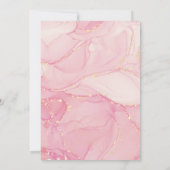 Elegant Pink Aquarell moderne Drehbuch Sweet 16 Einladung (Rückseite)