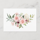 Elegant Pink  Baby Registry QR Code Insert Card (Rückseite)