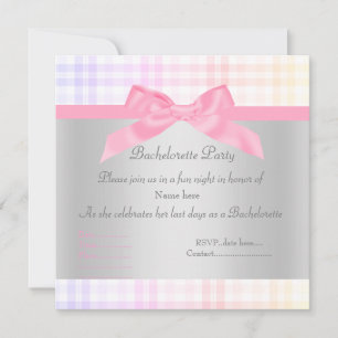 ELEGANT PINK BACHELORETTE INVITATION Neue Einladung