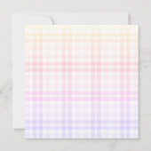 ELEGANT PINK BACHELORETTE Tartan New Diamonds Einladung (Rückseite)